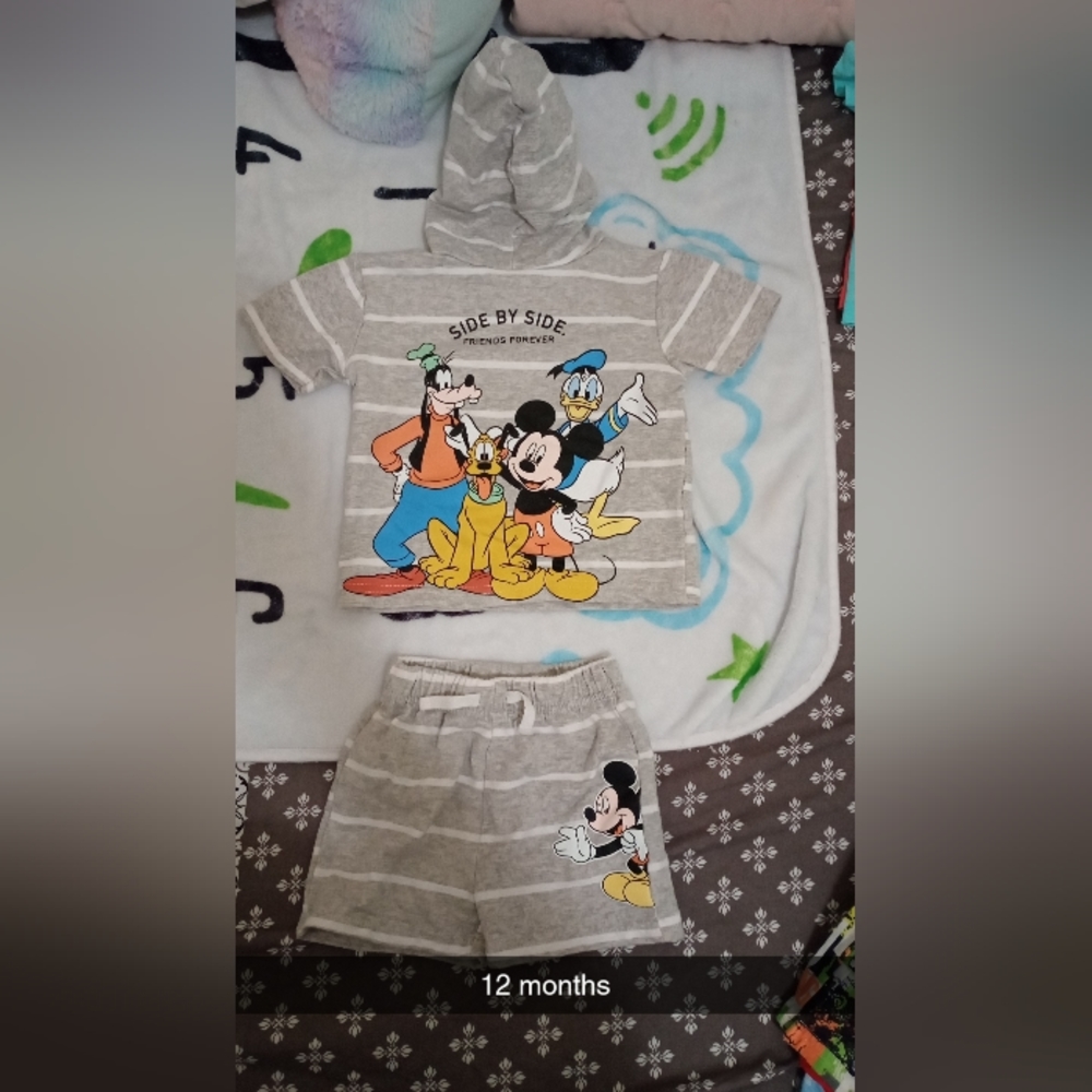 Two piece Mickey and friends Outfit